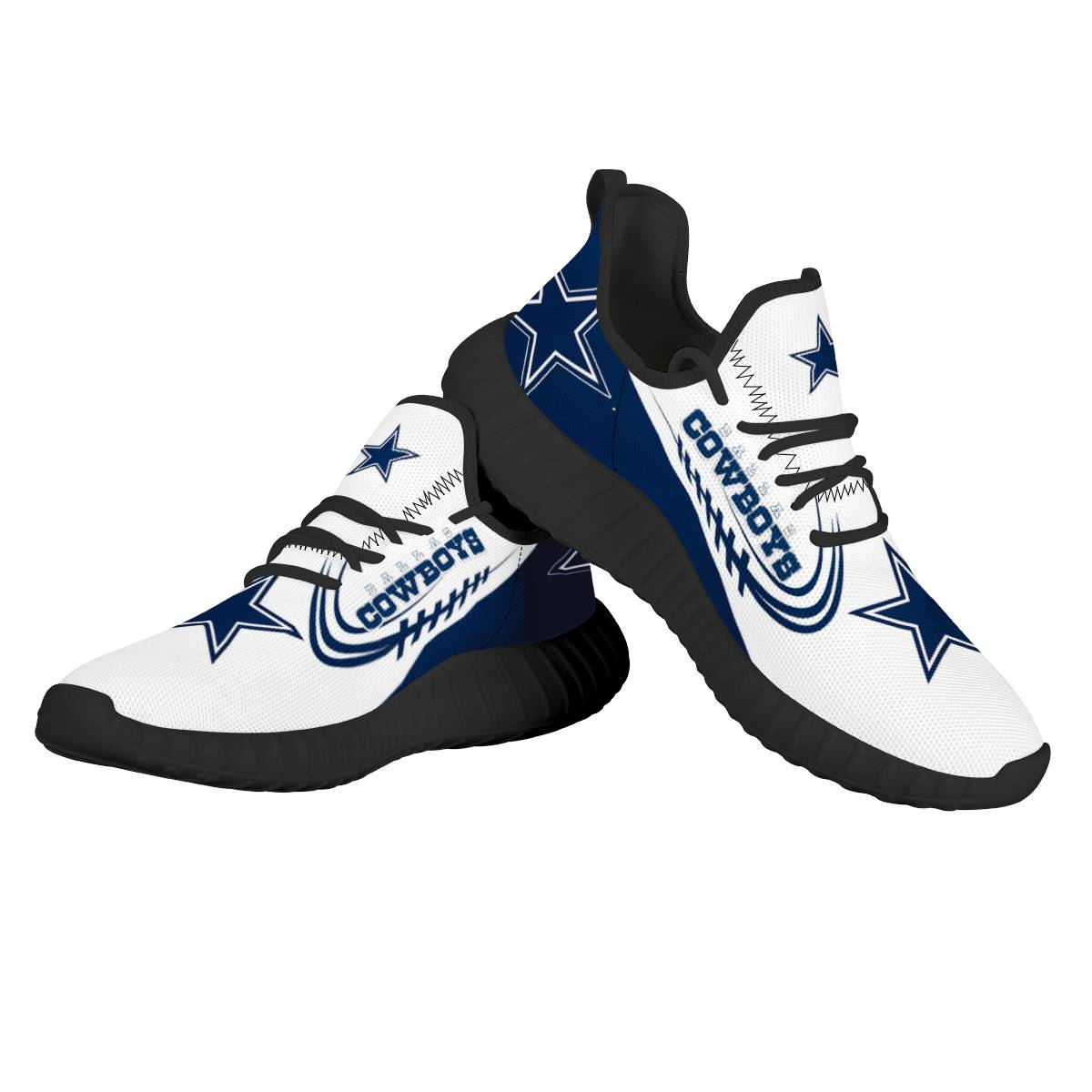 Women's NFL Dallas Cowboys Mesh Knit Sneakers/Shoes 021